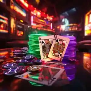 Kartu permainan live casino dengan dealer profesional dalam suasana virtual yang elegan